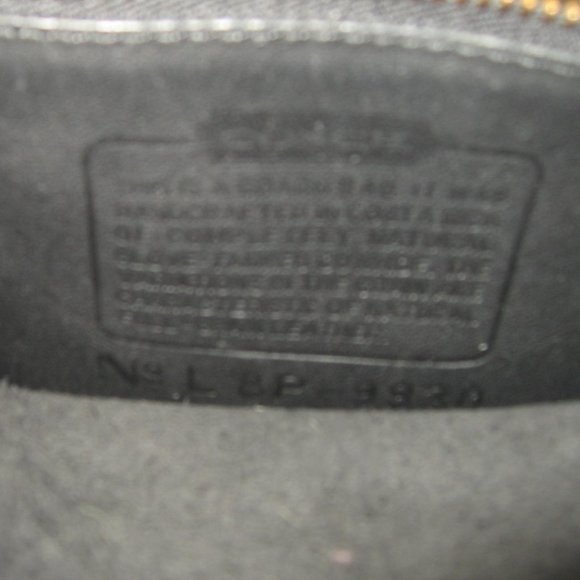 ❤️Vintage COACH 9930 Willis Murphy BLACK Leather Crossbody Bag Purse +FOB - Picture 7 of 9